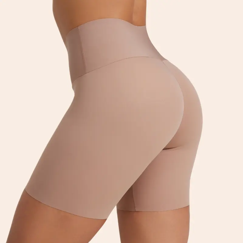 Curvamor Stay-In-Place Smooth Shapewear Shorts – Soft Fabric Ruched Design for Compression & Anti-Slip Grip Technology | Short de Compresión con Fajón Antideslizante, Aspecto Invisible