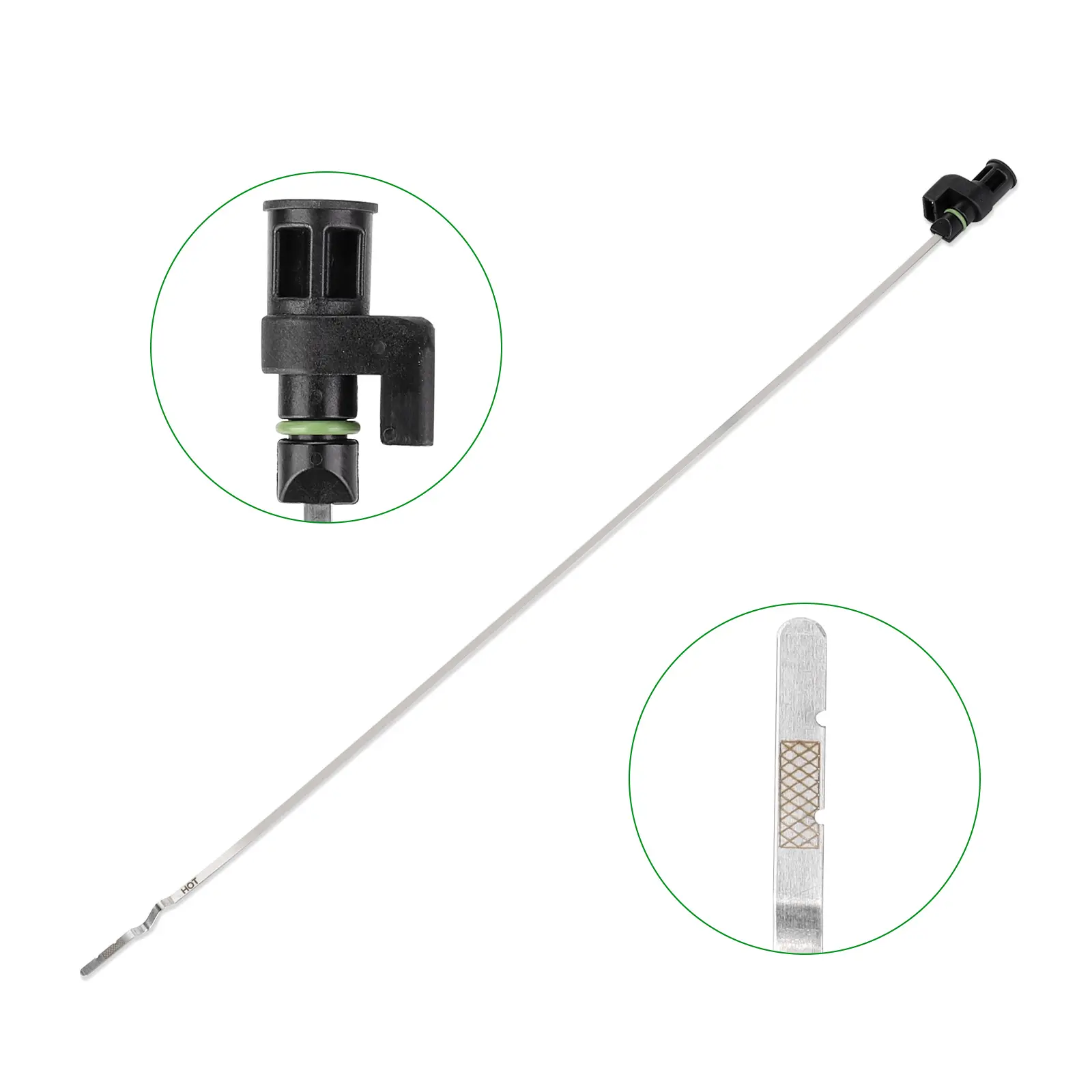 3MIRRORS Vehicle Transmission CVT Oil Level Indicator Dipstick Gauge, 21-3/4" Metal Stem, OE 31086-JA00A, for 2007-Up Altima & 2013-Up Rogue, Quest, Maxima, Murano 2.5L Car Inspection Tool