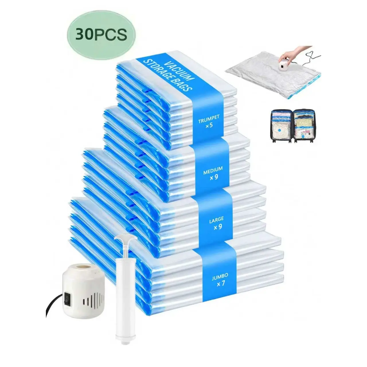 30bags+Electric Pump+Hand Pump