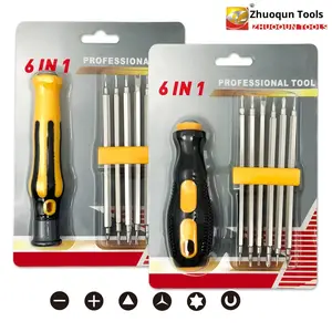 6-in-1 S2 Screwdriver Set with Strong Magnet, Y-Shaped,U-Shaped, Hex, Triangular and Special-ShapedScrewdrivers for Home Use and Device Disassembly
