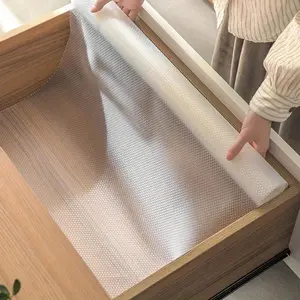Reusable Drawer Liners Washable Dustproof and Non-slip Placemats Kitchen Cabinet Mats Refrigerator Non-slip Liners Shelf Paper Home