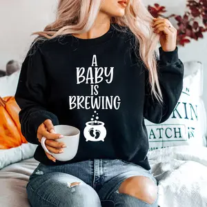 baby brewing halloween pregnancy shirt, halloween maternity shirt, halloween pregnancy announcement shirt, halloween pregnancy shirt