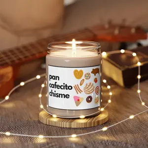 Pan, Cafecito, Chisme Candle