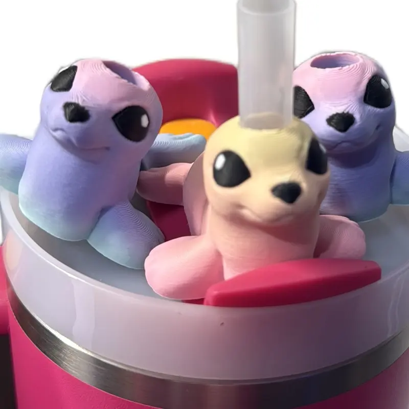 Seal Straw Buddy Friend Animal Sea For Tumblers flair