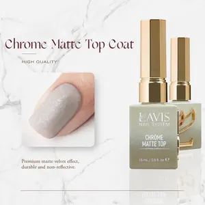 LAVIS Chrome Matte Top - 0.5 oz (New)