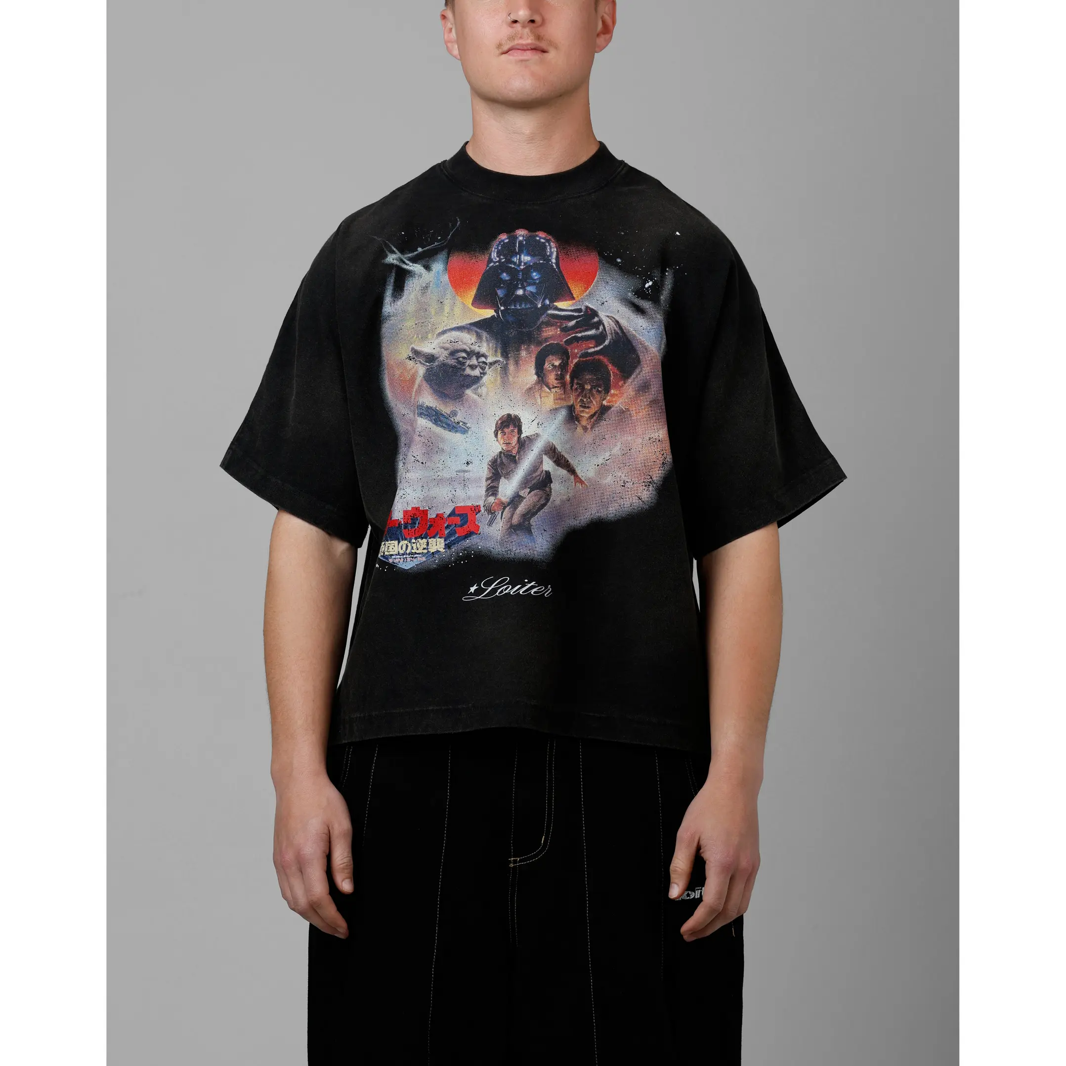 Loiter Star Wars Vintage T-Shirt Washed Black