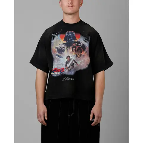 Loiter Star Wars Vintage T-Shirt Washed Black