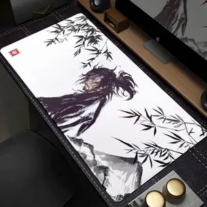 Miyamoto Musashi Samurai Anti-Scratch Mouse Pad - Anime Gaming Desk Mat with Spill-Resistant Surface, Extended Keyboard Mousepad for Laptop Office Gaming Accessories, Anti-Scratch Mouse Pads
