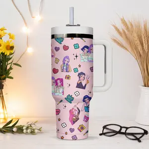 Cute Kpop Demonn Hunterr Tumbler, Stainless Steel Insulated Travel Drink Cup with Lid, Ideal Gift For Kpop Fans  | GN060326.R2889.ID00