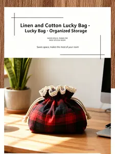 Fabric Storage Bag with Drawstring, Dustproof Jewelry Pouch, Small Gift Bag for Bracelets, Advertising Promotional Bag