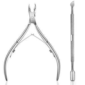 Stainless steel cuticle cutting and trimming tool Nail nails inlaid nail scissors Cuticle clipper Barb scissors Cuticle clipper Cuticle removal tool set ingrown nail