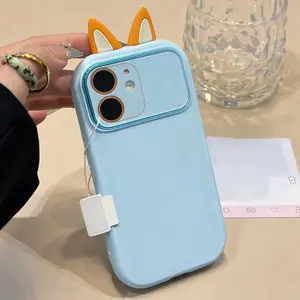 Zoo Topia Judith Nick Hug Phone Case for iPhone 17 16 15 14 13 12 11 Pro Max TPU Soft Shell Shockproof Adorable Design Protection with Cute Bunny Ears