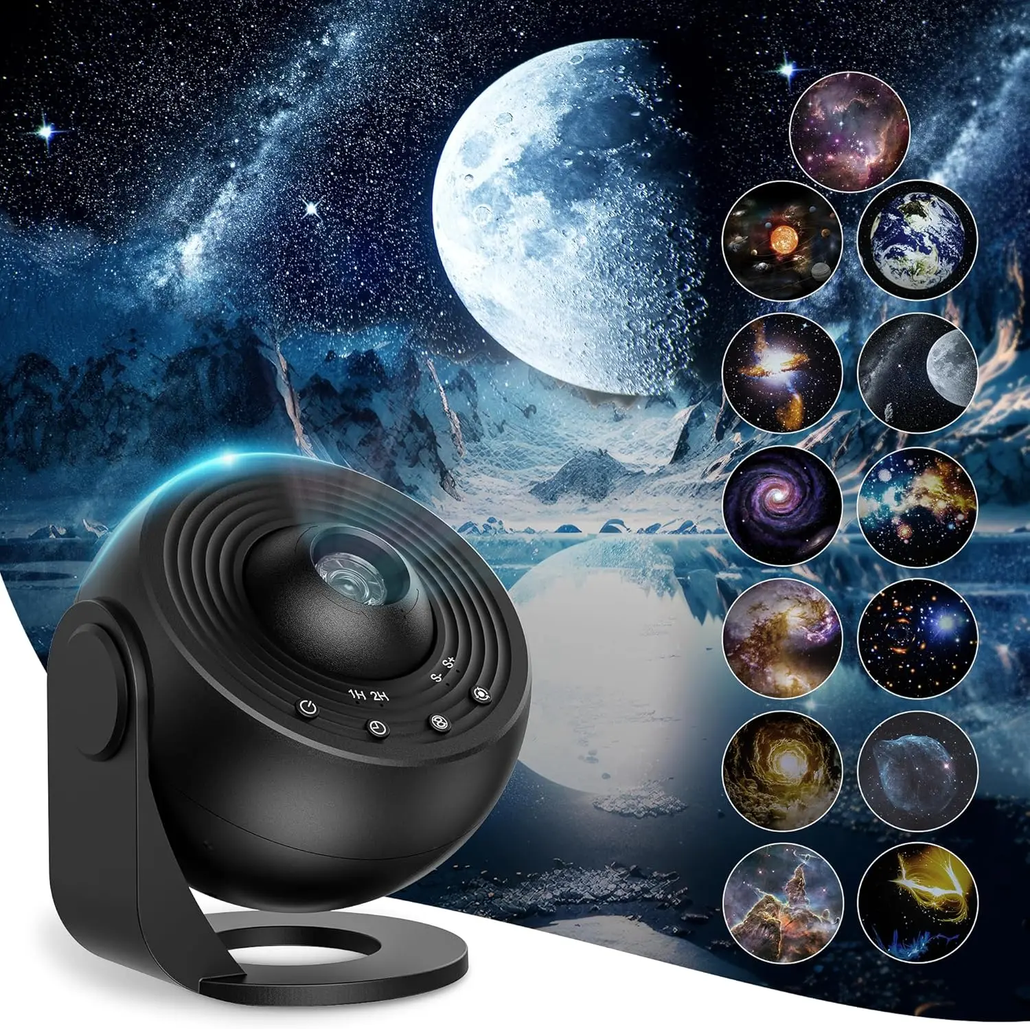 New Deal - Galaxy Projector for Bedroom 13 in 1 Star Projector Galaxy Light with 13 Film Discs HD Nebula Night Light Milky Way Projector with Timer LED Space Planetarium Lamp Room Decor for Kids Mothers Day Gifts