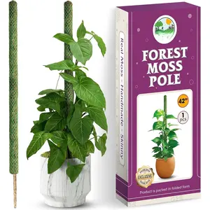 42'' Mesh Moss Pole for Climbing ,  Moss Pole Monstera  Support, Real Moss Poles for  Indoor, Moss Stick for House , Moss Stakes for Climbing