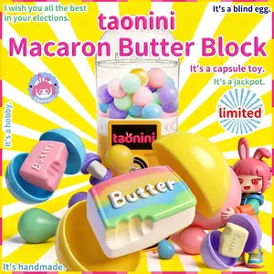 [Blind Bag] Taonini Butter Squishy A-1, Handmade Silicone Twisting Fidget Toy, Soft Sensory Squeeze Toy with Slow Rebound for Stress & Anxiety Relief, Surprise Gift for Adults & Kids