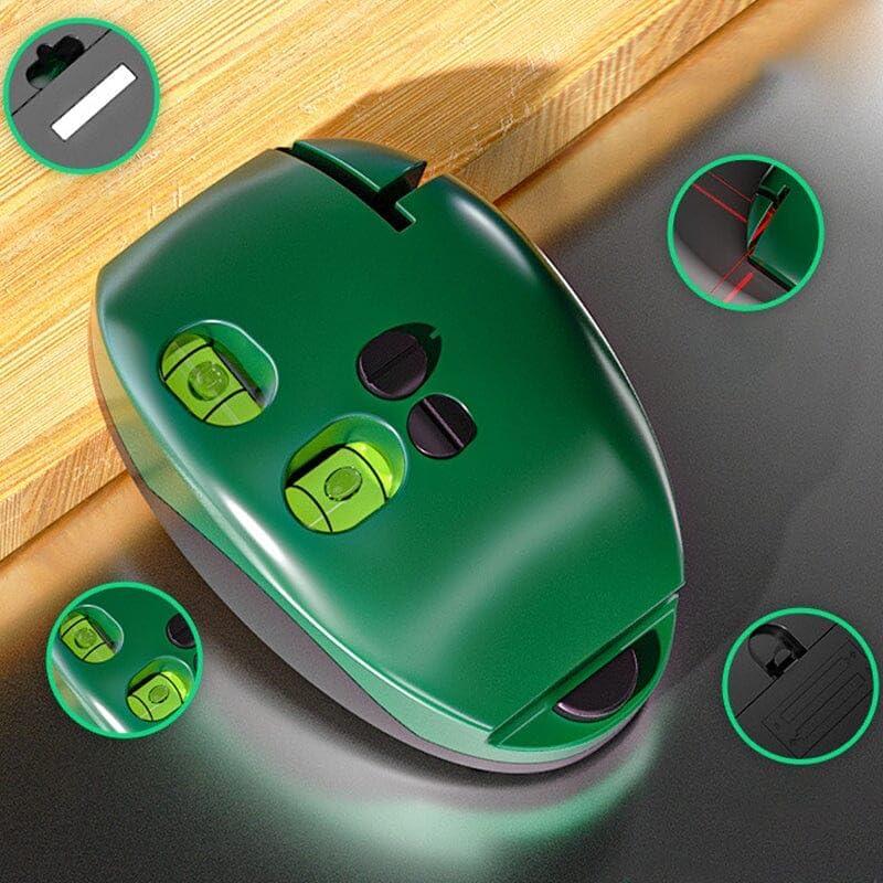 Electronic Red Light 90 Degree Laser Level Self-leveling Parallel Line Portable Tool High Quality Durable for Hanging Pictures Mounting Frames Home Renovation Indoor Decoration Construction Work Office Use and Daily DIY Needs