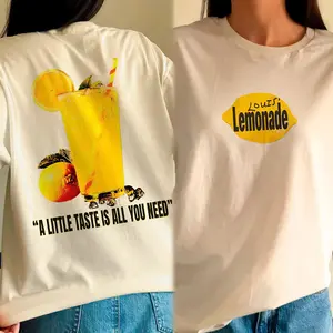 Youth and Adult Louis Tomlinson Lemonade Shirt, Retro Lemon Drink Graphic Tee, A Little Taste Is All You Need Vintage Lemonade T-Shirt, Summer Aesthetic Merch Tee