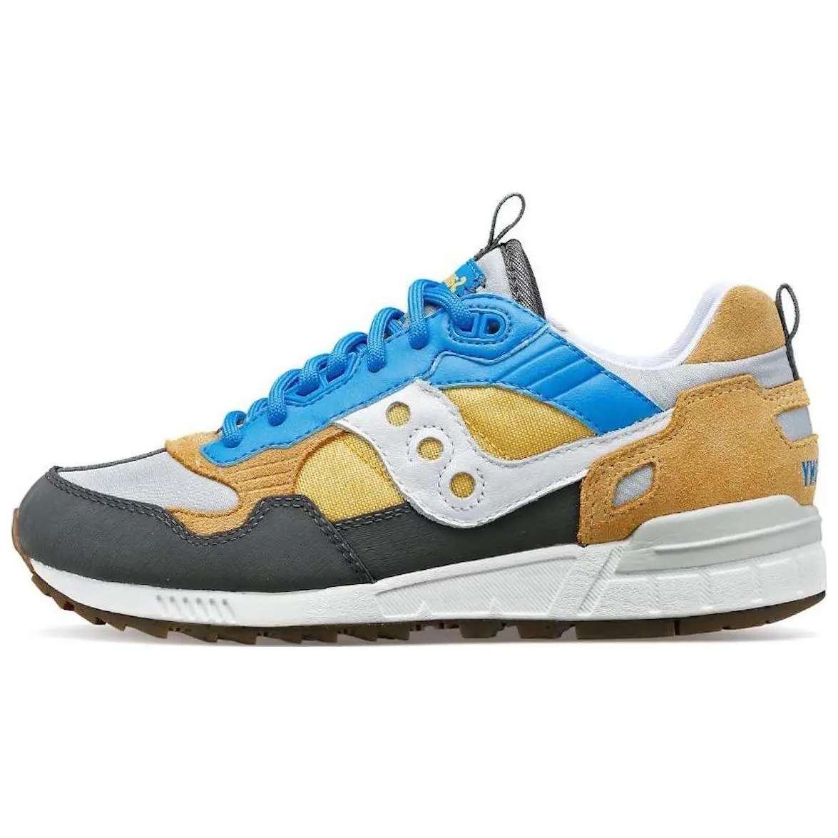 Saucony Shadow 5000 Outdoor Running Shoe - Navy Camel, Sports Footwear, Men's/Women's Sneaker (Sports Shoes for Casual Outdoor Activities), Cushion, Nylon, Casual Sneakers, Runs Small, Everyday Wear