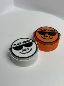 Click Vibes Only Fidget Clicker - Stress Relief Toy Fun Desk Gadget Pocket-Sized Fidget with Cool Sunglasses Design
