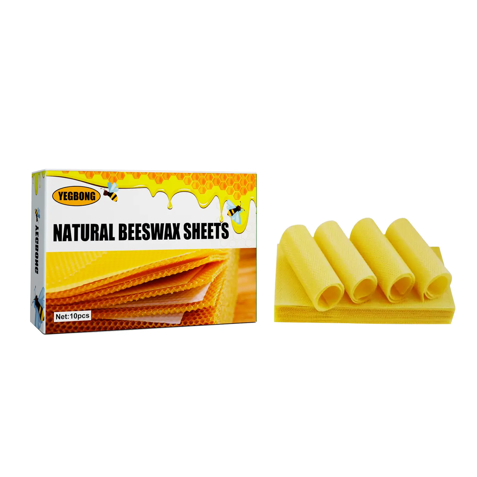 Natural Beeswax Sheets - High-Quality Deep Hive Foundation Sheets for Beekeeping