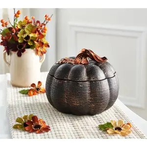 HomeWorx by Slatkin + Co. 14oz Filled Decorative Burlap Pumpkin