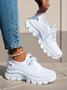 Women's Fashionable Lace Up Low Top Workout Sneakers,Casual Comfortable Breathable Sports Running Shoes,Sporty Running Shoes,All-match Basic Jogging Shoes for Daily Wear,Athletic Shoes,Gym Shoes,Shoes for Women