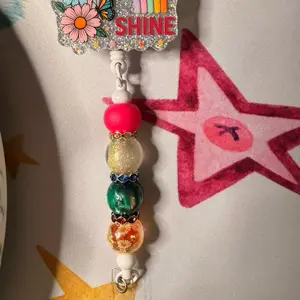 *LIVE CLAIM* CUSTOM BEADED BADGE REEL