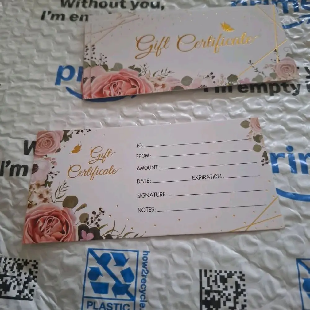 gift certificate