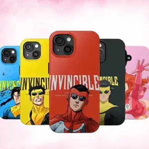 8 vers Invincible Tough Phone Case, Cutest Anime Colorful Case Cover for Phone 17 Promax & More