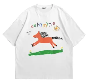 Ketamine Pony Nurse Meme T-Shirt Cotton Menswear Streetwear