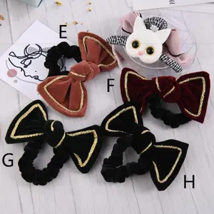 Retro Bow Hair Scarf Scrunchies with Elastic Tie - Fashion Hair Accessory for Women, Birthday and Christmas Gifts