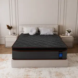 SummerVibes Peninsula8/10/12/14inch ultra-soft suede blend mattress with breathable knit fabric, comfort suitable for all sleeping positions. Luxurious comfort experience, stress-relief mixed support, medium-firm support that helps you achieve deep beds o