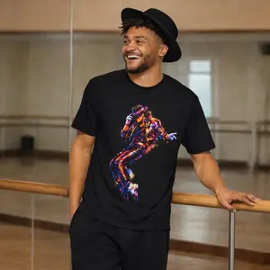 [Sale Up To 30%] Michael Jackson Retro Dance Graphic Tee, Colorful Street Style Shirt, Michael 2026 Fan Gift Music Lover Gift