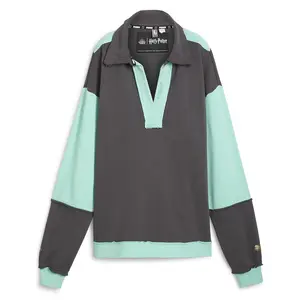 PUMA Womens X Harry Potter Rugby Collard Long Sleeve  Casual - Grey