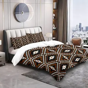 2/3PCS Boho Southwestern Aztec Geometric Duvet Cover Set, Vintage Tribal Ethnic Printed Comforter Cover, Rustic Western Bedding Set No Filler,Soft Lightweight Bed Cover for All Season Men Women Bedroom Farmhouse Country Lodge All Season Room Decor