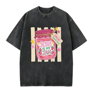 Jesus Is My Jam Christian Shirt, Strawberry Jam Jar Tee, Funny Jesus Christ Mom TShirt, Faith Summer Outfit