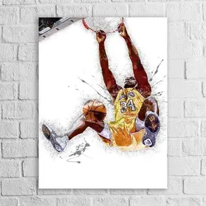 Shaq Dunk Poster, Gallery  Wrap or Museum-Quality Poster