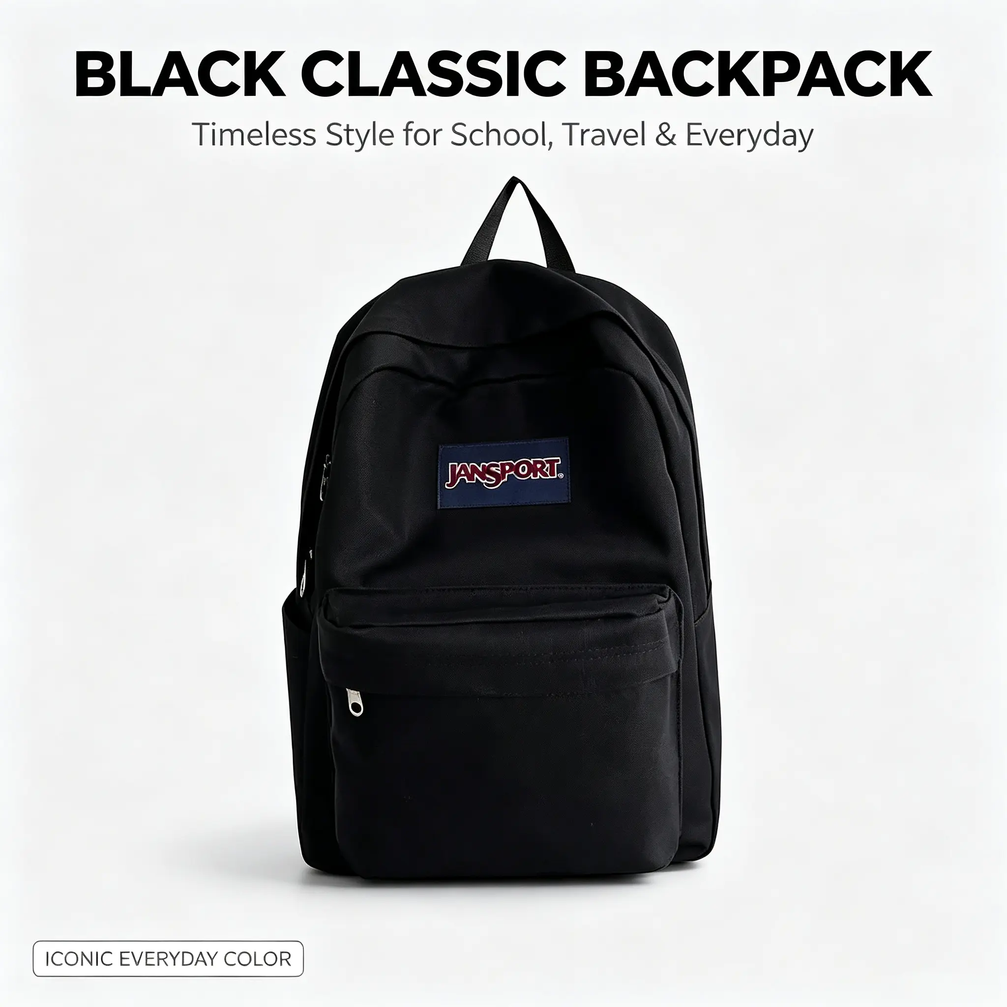 JANSPORT Denim Retro Unisex Multi-Pocket Lightweight Casual Backpack - Functional Daypack for School, Travel Activities