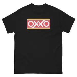 Oxxo Mexican Gas Shirt - Men's Classic Tee in 100% Cotton Menswear Fabric Streetwear Top Hem Polyester Sleeves Sport