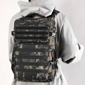 Large Capacity Camo Backpack, Multi-pocket Zipper Backpack, Outdoor Backpack for Travel & Outdoor Adventure, Casual but Fashionable Design Suitable for All