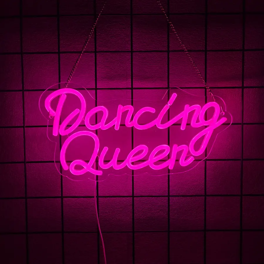 Dance Studio LED Neon Sign, Adjustable Brightness Wall Decor for Parties & Bars, Exclusive Ballroom Dance Club Decoration