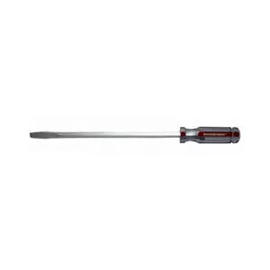 212 MAIN Square Slotted Keystone Screwdriver, 0.375x12 in., Metal Alloy Steel, Heat Treated, Corrosion Resistant, Cellulose Handle (Pratt-Read 103620)