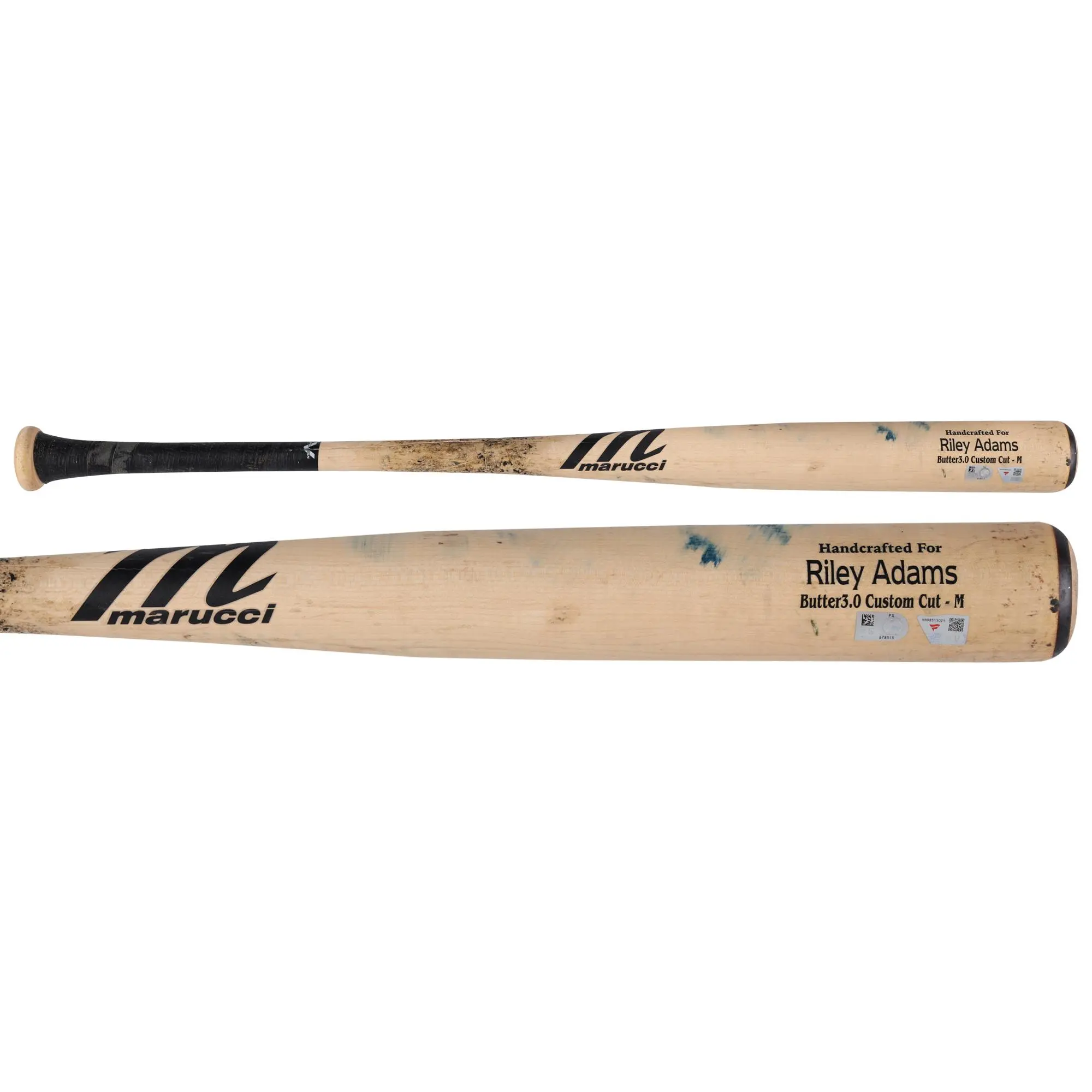 Riley Adams Washington Nationals Game-Used Tan Marucci Broken Bat vs. Athletics on August 7, 2025 - Fanatics Authentic Certified