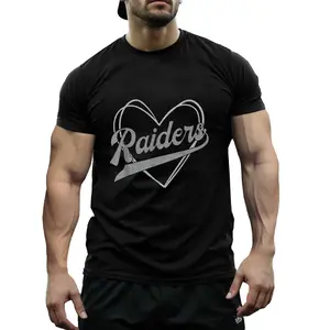 Raiders Heart Name Vintage Retro Gift Men Women Boy Girl T-Shirt