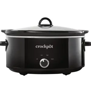 Manual 7-Quart Slow Cooker, Black