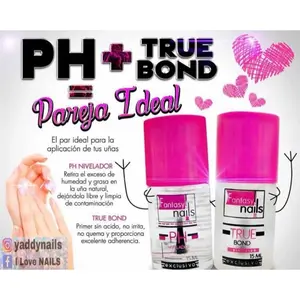 Fantasy Nails True Bond PH Nails Primer and Balancer for Nails Word Manicuree - Ideal Pair for Natural Nail Application