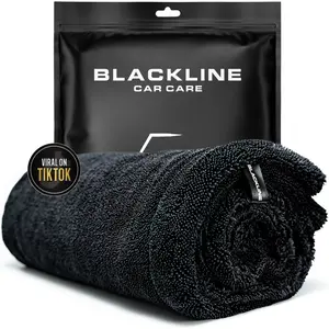 BLACKLINE® TWISTED-LOOP DRYING TOWEL - Ultra-Absorbent Car Drying Towel Made With A Twisted-Loop Microfiber Weave, 1300 GSM Premium Microfiber