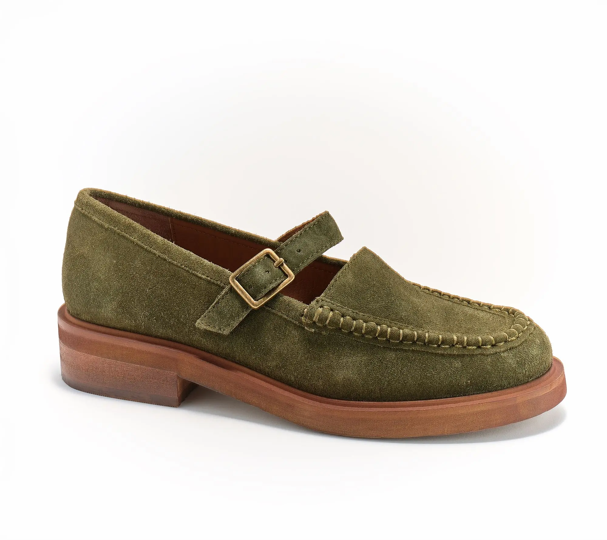 Seychelles Leather or Suede Mary Janes - Honey Bunch
