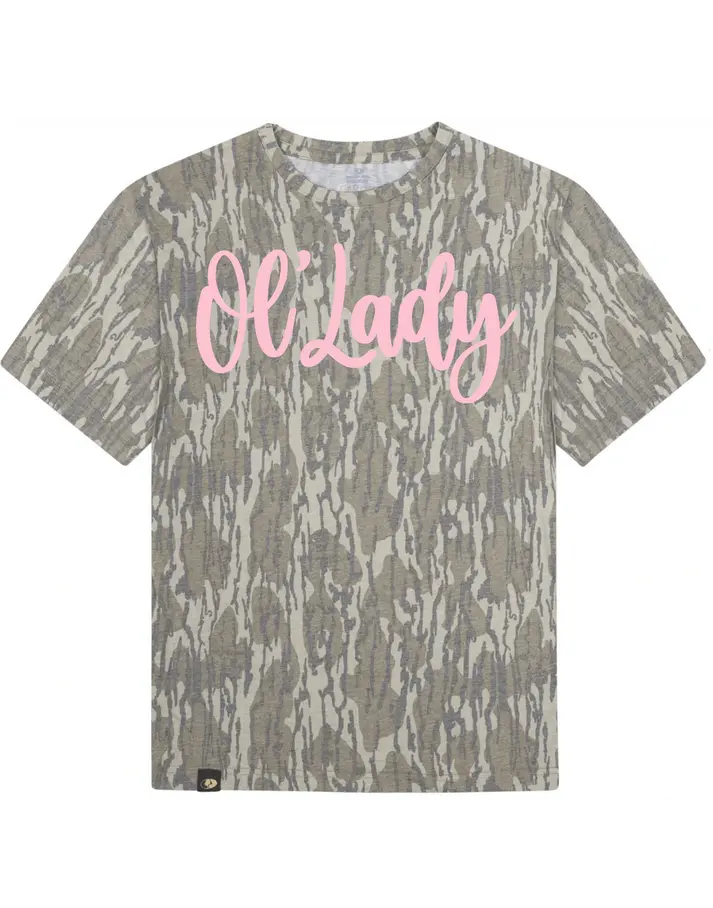 Ol' Lady - Washed Out Bottomland Camo Tshirt