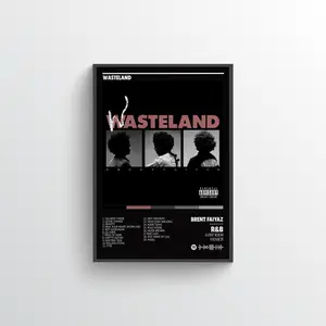 Brent Faiyaz Wasteland Posters, Sonder album Wall Art Poster HD Print Unframed, Brent Faiyaz wall art, wasteland album poster, Hypebeast Room Decor, Gift for Him